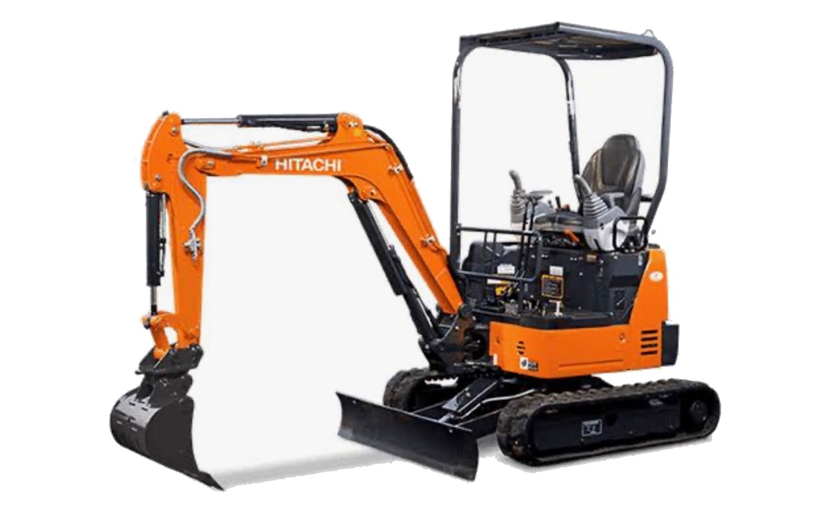 2 tonne excavator with driver